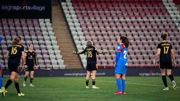 Zigiotti celebra su gol ante el Atlético de Madrid.