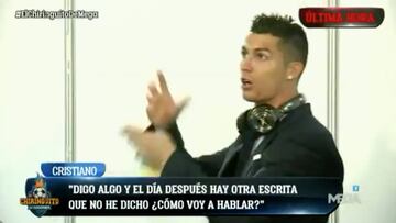 Cristiano: "Digo una cosa y ponen otra ¿cómo voy a hablar?"