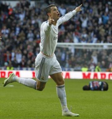 Cristiano Ronaldo celebra el 1-0.