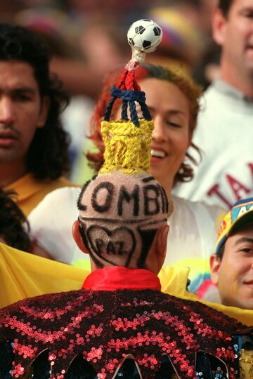 Fans who let their football passion level go to their heads... literally