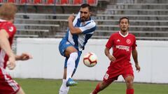 Borja Iglesias se estreno con el Espanyol ante el Richmond Kickers. 