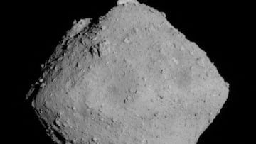 The carbonaceous asteroid Ryugu is seen from a distance of about 12 miles (20 km) during the Japanese Space Agency's Hayabusa2 mission on June 30, 2018. JAXA, University of Tokyo, Kochi University, Rikkyo University, Nagoya University, Chiba Institute of Technology, Meiji University, University of Aizu and AIST/Handout via REUTERS   THIS IMAGE HAS BEEN SUPPLIED BY A THIRD PARTY. NO RESALES. NO ARCHIVES. MANDATORY CREDIT