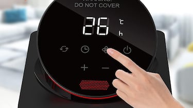 Este calefactor cerámico de bajo consumo es pequeño y silencioso