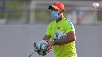 Paco Jémez, durante un entrenamiento.