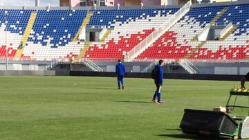 Lopetegui inspeccionó hoy el césped del Loro Boroçi