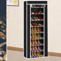 El zapatero de tela más vendido en Amazon tiene cubierta y 10 niveles