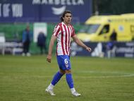 Javi Serrano, con el Atlético.