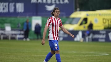 Javi Serrano, con el Atlético.