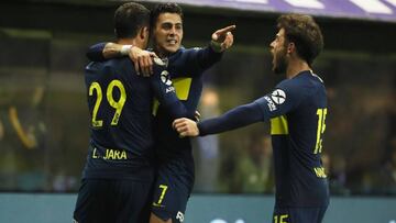 El extremo progresa en el arranque de campaña y en este duelo ante Vélez fue decisivo al anotar el primer gol y filtrar el pase que provocó el penal sobre Tevez.