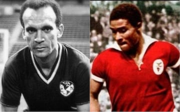 Antes de enfrentar a Monterrey, Eusebio realizó una visita al estadio Azteca, donde se lució con dos goles para el 3-0 contundente del equipo de Lisboa. Simoes fue el encargado de cerrar el marcador.