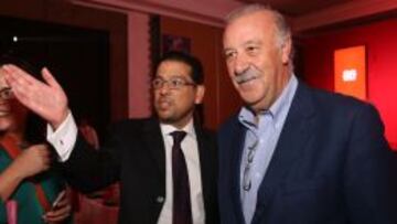 Del Bosque estuvo presente en el lanzamiento de AS México, donde habló de la Selección Española.