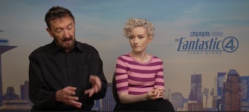 Ralph Ineson, Julia Garner, Los 4 Fantásticos: Primeros Pasos, Marvel, Disney, entrevista, superhéroes, cómic, cine