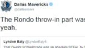 El Twitter de Dallas se acuerda de Rondo: "Fue una mierda"
