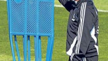 <b>ANALÍTICO. </b>Juande Ramos, en un entrenamiento en Valdebebas.