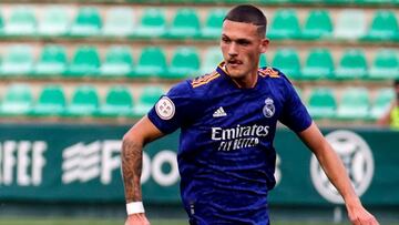 Rafa Marín, en un partido del Castilla.