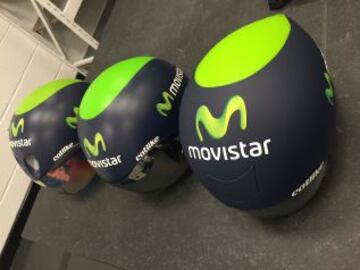 El ciclista británico de Movistar se está preparando en las instalaciones de Drag2Zero, dentro del túnel de viento de Mercedes AMG Petronas F1 en su sede de Brackley.