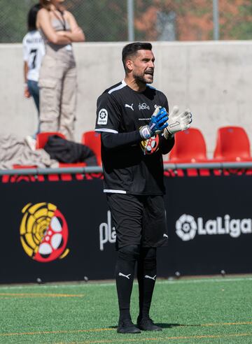 El exfutbolista Miguel Ángel Moyá, durante la tercera edición del Encuentro de las Estrellas. 