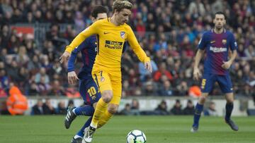 Griezmann, en el Barcelona-Atl&eacute;tico de la semana pasada. 