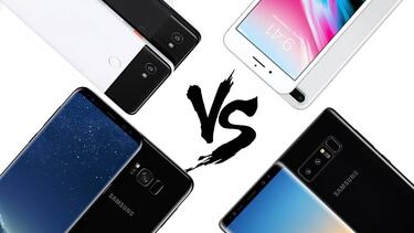 Google Píxel 2 XL vs sus rivales: iPhone 8 Plus, Samsung Galaxy S8