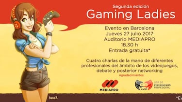 La segunda edición de Gaming Ladies será el 27 de julio