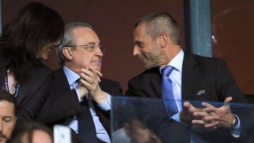 Florentino y Ceferin, morbo en la final de Champions