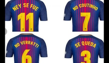 11: Ney's gone | 7: No Coutinho | 6: No Verratti | 3: He's staying