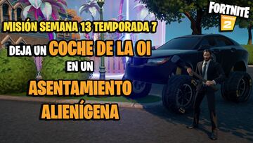 ¿Dónde está el asentamiento alienígena para dejar un coche de la OI en Fortnite Temporada 7?