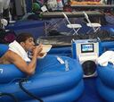 Lochte y Phelps compartieron espaguetis antes de su final