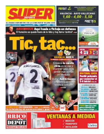 Portadas de la prensa mundial