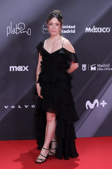 Andrea Jaurrieta posa en la alfombra roja. 