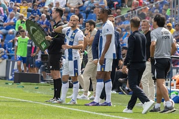 Haller salió en Getafe desde el banquillo para suplir a Miguel de la Fuente. 