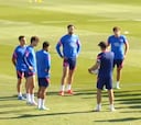 El Atlético vuelve a entrenarse con la vista puesta en Granada
