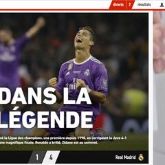 La prensa, rendida: "El Madrid, Cristiano y Zidane son leyenda"