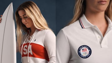 Caroline Marks con su uniforme USA by Ralph Lauren para los Juegos Olímpicos de París 2024.