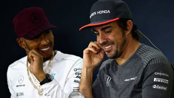 Hamilton y Alonso. 