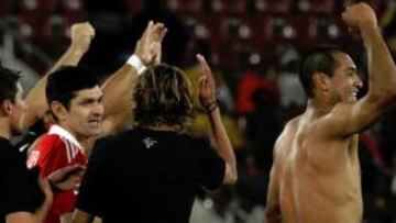 <b>ALEGRÍA FINAL. </b>Paraguay celebra su clasificación para octavos.