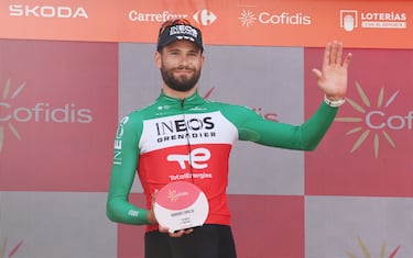 Filippo Ganna, vencedor de la etapa.