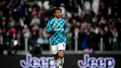 Juan Guillermo Cuadrado en un partido de Juventus.