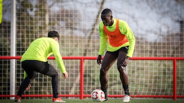 07-03-25. AMADOU COUNDOUL, DELANTERO SENEGALÉS DEL SPORTING ATLÉTICO, QUE ENTRA EN LA CONVOCATORIA DEL PRIMER EQUIPO.
