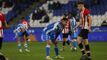El Deportivo no pasó del empate ante el Bilbao Athletic.