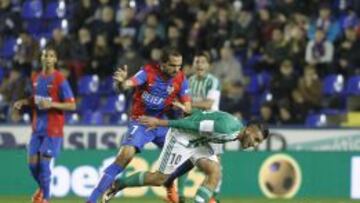 Ceballos, ante el Levante.