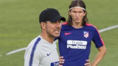 DIEGO PABLO SIMEONE Y FILIPE LUIS.