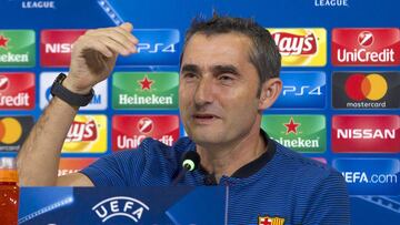 21/11/17 Turin Italia
Rueda de prensa Ernesto Valverde coach (FC Barcelona) previa al partido de Champions League
Juventus vs FC Barcelona
Foto Fernando Zueras
