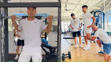 The current French Open and Wimbledon champion is making the last preparations for the Olympic tennis tournament before traveling to Paris.