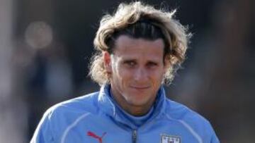 <b>FELIZ. </b>Forlán dice ser feliz en el Atlético.