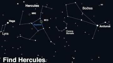 Star map to find Hercules and the Northern Crown (T Corona Borealis)
Source: NASA