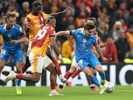 Julián Alvarez, durante el partido ante el Galatasaray.
