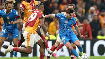 Julián Alvarez, durante el partido ante el Galatasaray.
