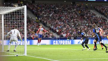 1-0. Antoine Griezmann marcó el primer gol.