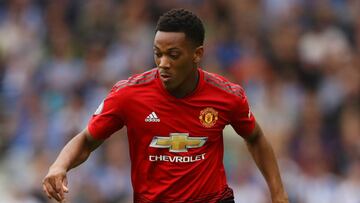 Anthony Martial con el Manchester United.